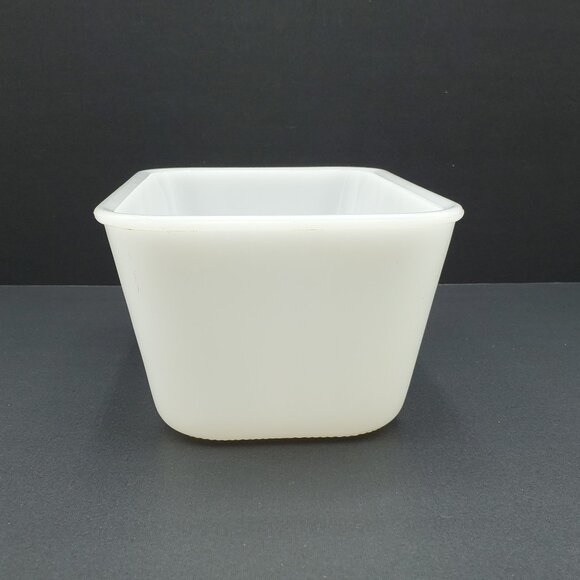 Glasbake Turquoise Floral Snowflake Casserole Baking Dish MCM Refrigerator Dish - Picture 6 of 10